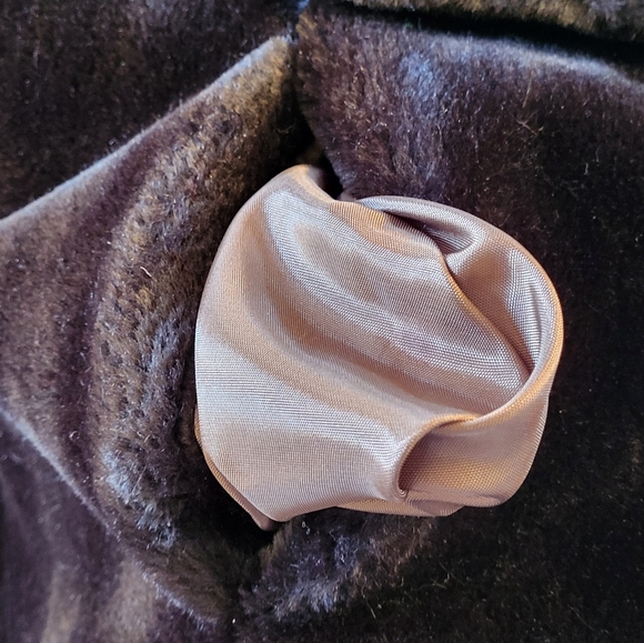 Glenbrooke 1970s Black Double Breasted Faux Fur Coat Medium - Picture 7 of 11